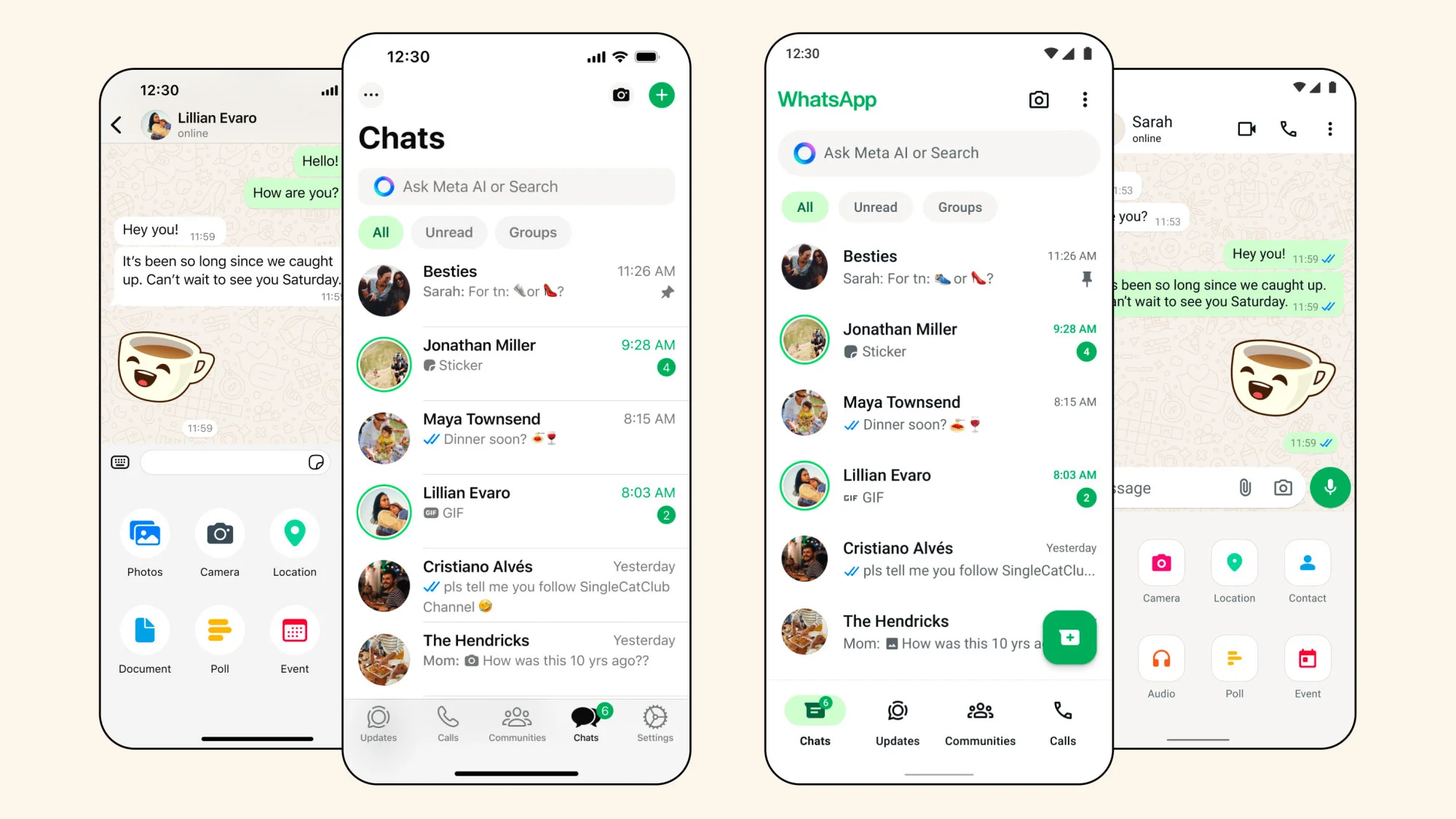 WhatsApp получил новый дизайн для iOS и Android